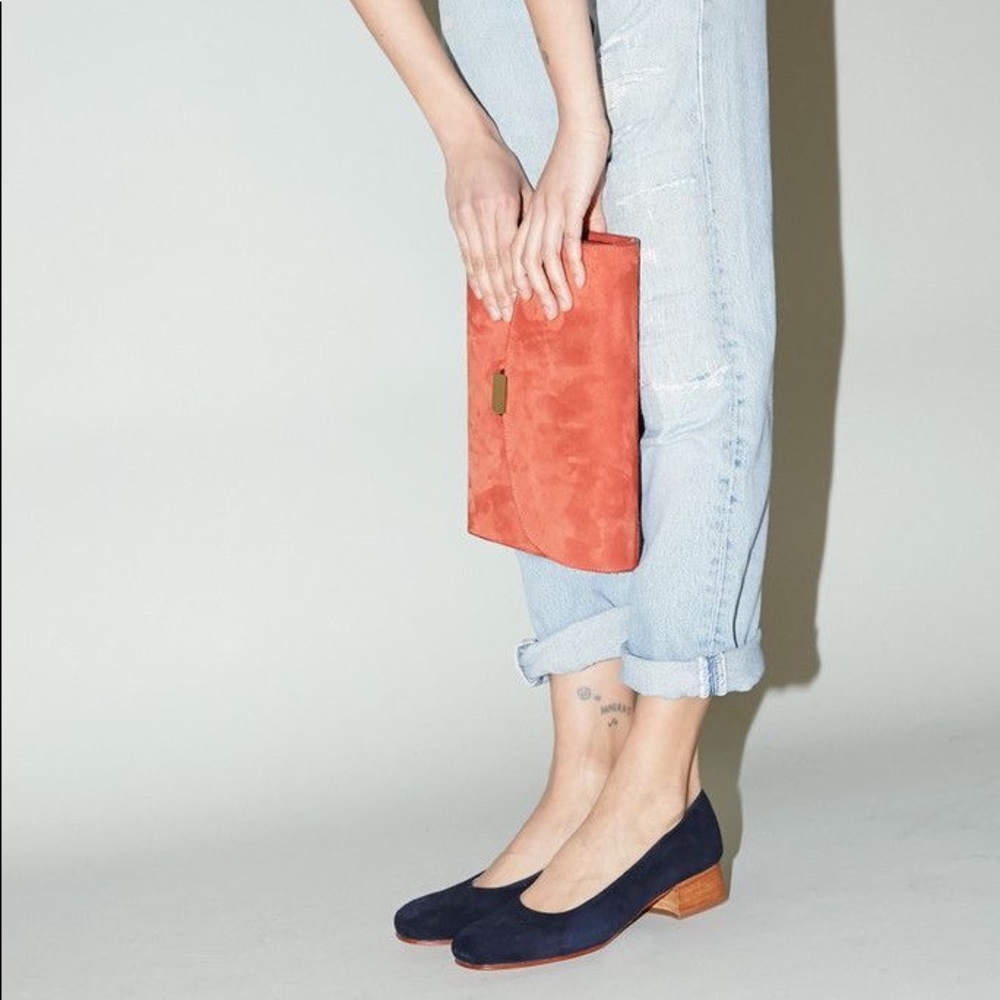 *SOLD* No.6 Frankie Pump in Navy Suede